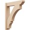 Ekena Millwork 6-in W x 26-in D x 32-in H Balboa Slat Rough Cedar Woodgrain TimberThane Outlooker, Primed Tan OUTUR060X26X32BOA24RCPR - alternate 1